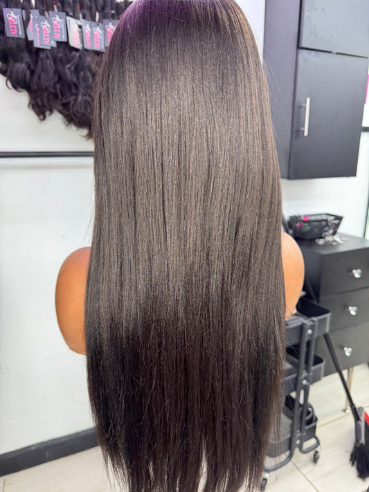 22" Yaki Straight U- part Wig
