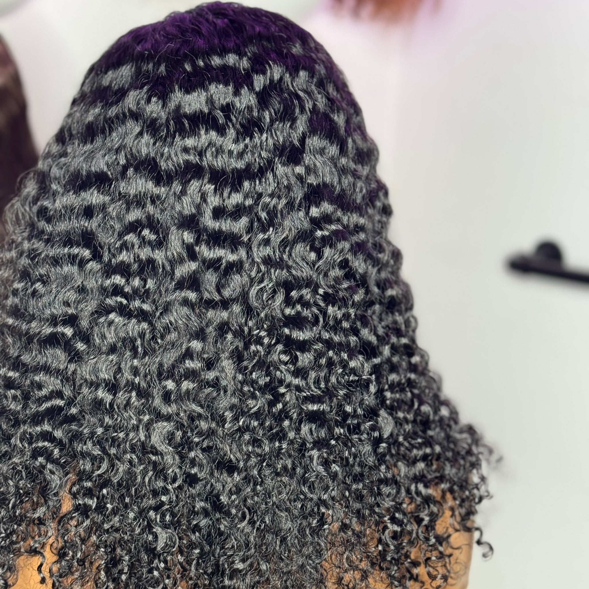 18” Spanish Curly Half Wig