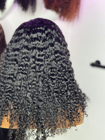 18” Spanish Curly Half Wig