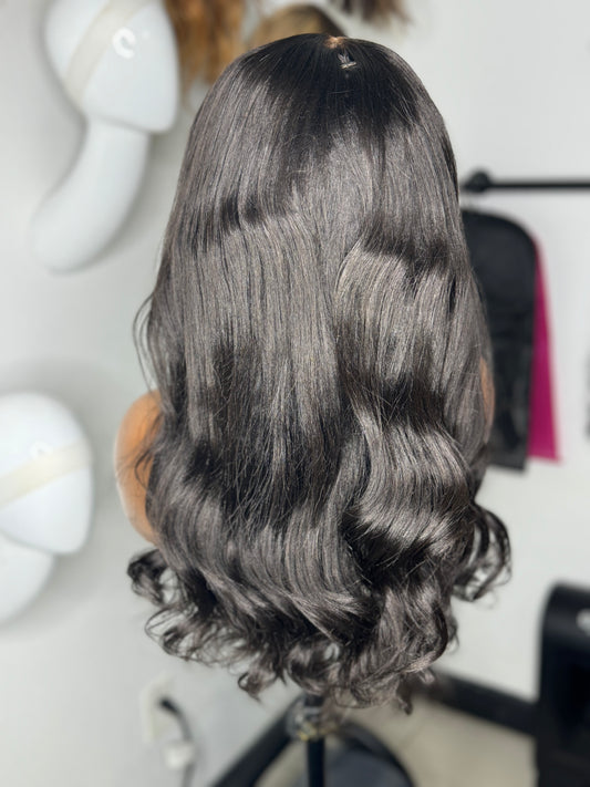 16” 5x5 HD Yaki Straight Wig Unit