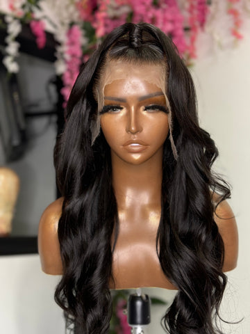 28” Body Wavy 13x4HD frontal unit