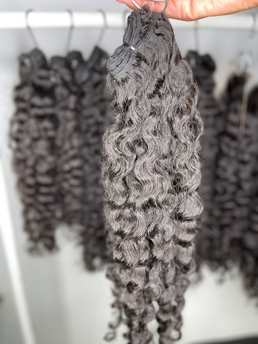 Raw Burmese Curly Bundles